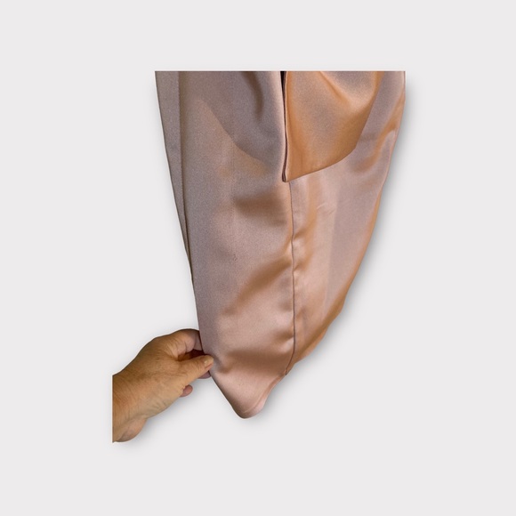 Satin Dress, Prom, Graduation, Embezzled with Rheinstones, Pink,Spaghetti Straps - Picture 5 of 7